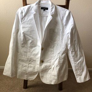 Talbots White Blazer - Size 12 Petite (12P)